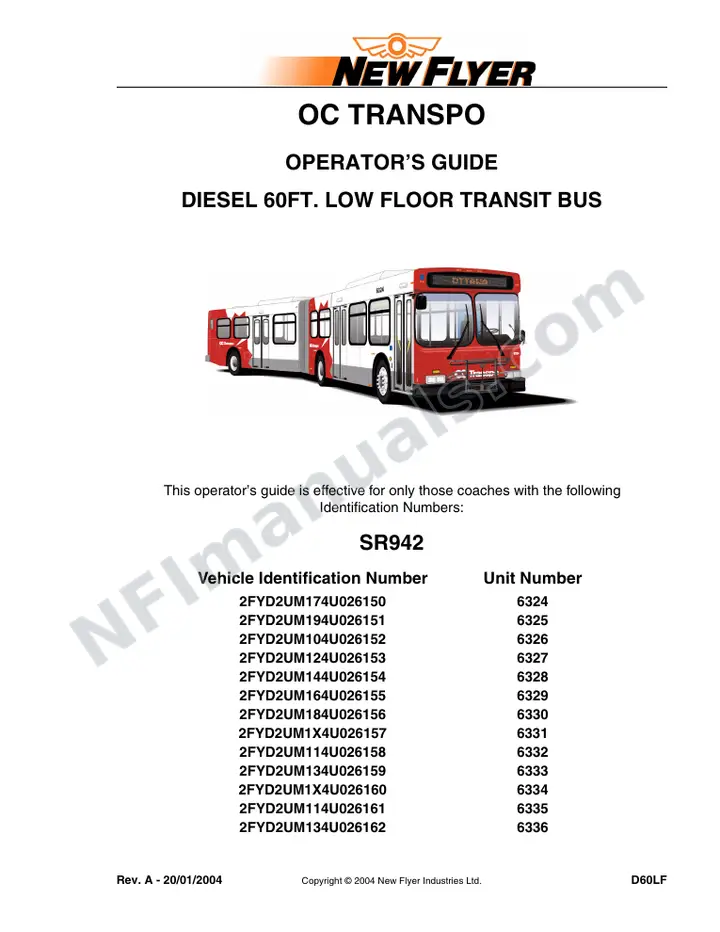SR942 Operator's Guide, City of Ottawa first-page preview