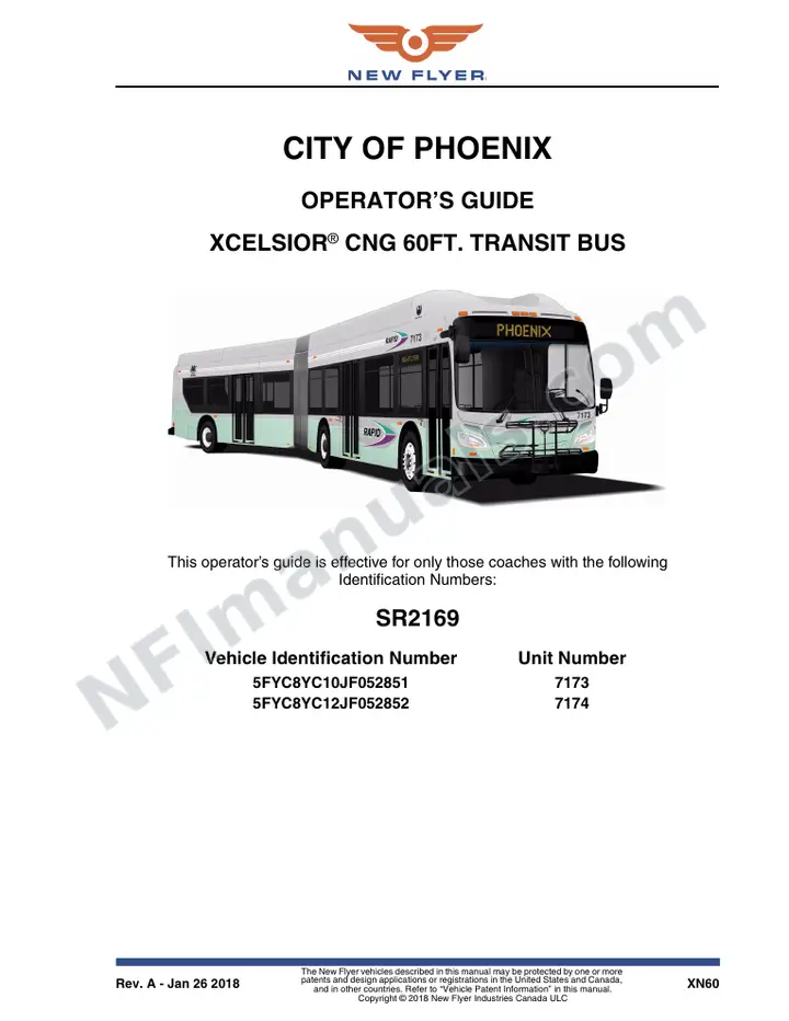 SR2169 Operator's Guide, City of Phoenix first-page preview