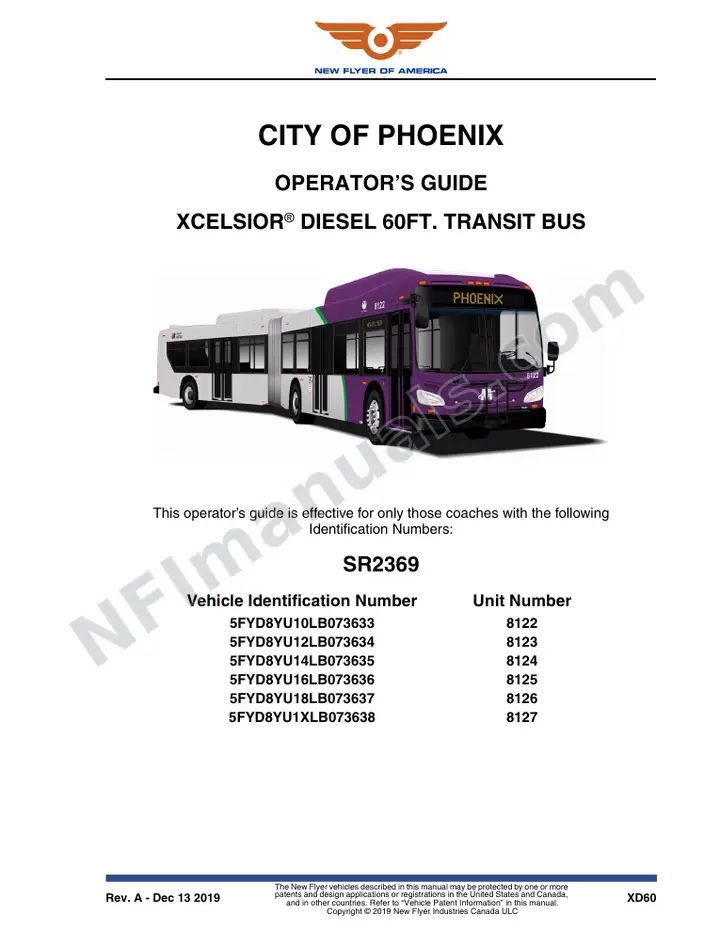 SR2369 Operator's Guide, City of Phoenix first-page preview