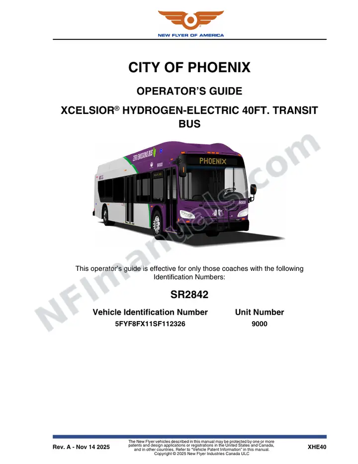 SR2842 Operator's Guide, City of Phoenix first-page preview