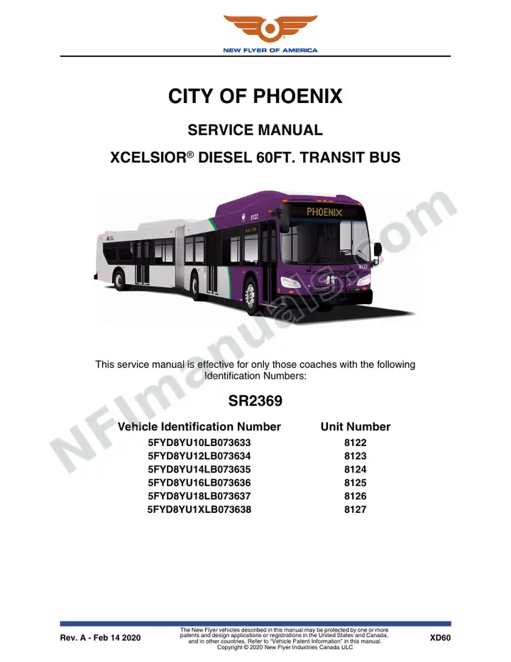 SR2369 Service Manual, City of Phoenix first-page preview