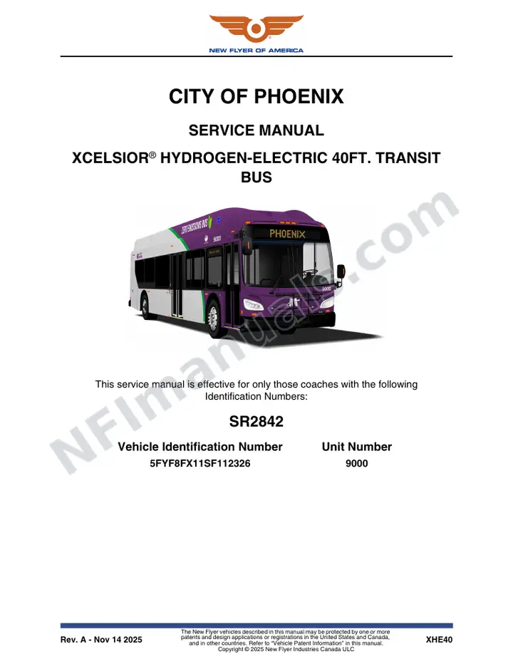 SR2842 Service Manual, City of Phoenix first-page preview
