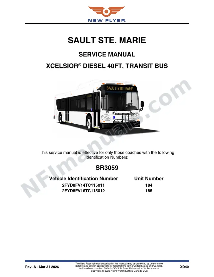 SR3059 Service Manual, Sault Ste. Marie first-page preview