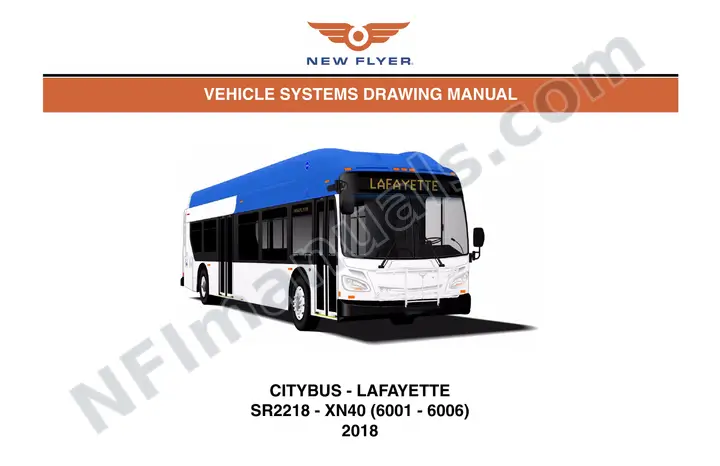 SR2218 Vehicle Systems Drawings, CityBus Lafayette first-page preview