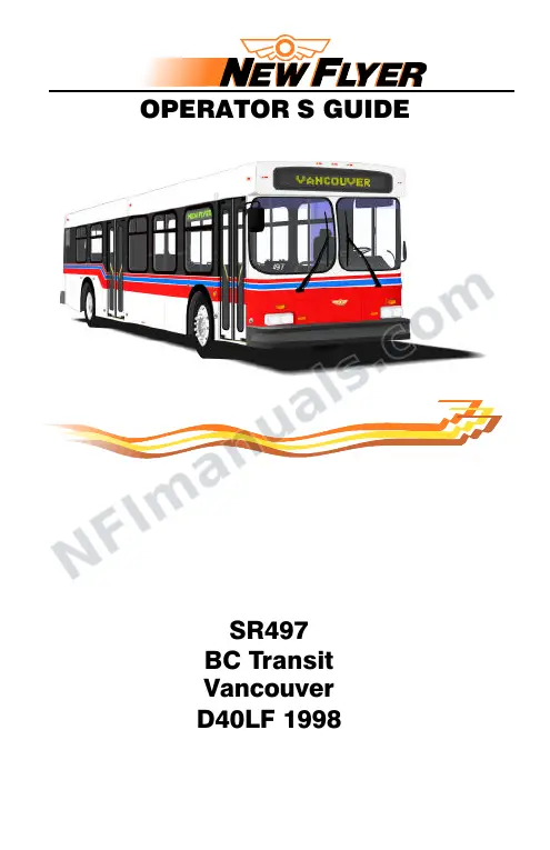 SR497 Operator's Guide, Coast Mountain Bus Company first-page preview
