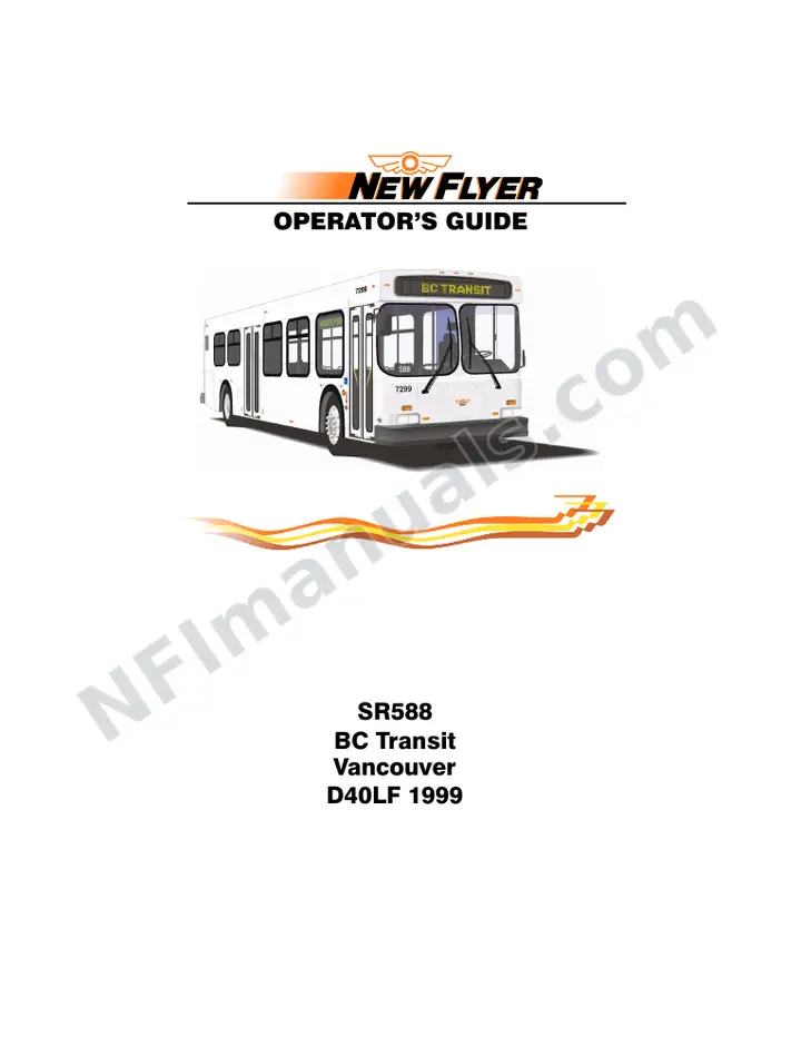 SR588 Operator's Guide, Coast Mountain Bus Company first-page preview