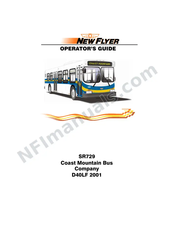 SR729 Operator's Guide, Coast Mountain Bus Company first-page preview