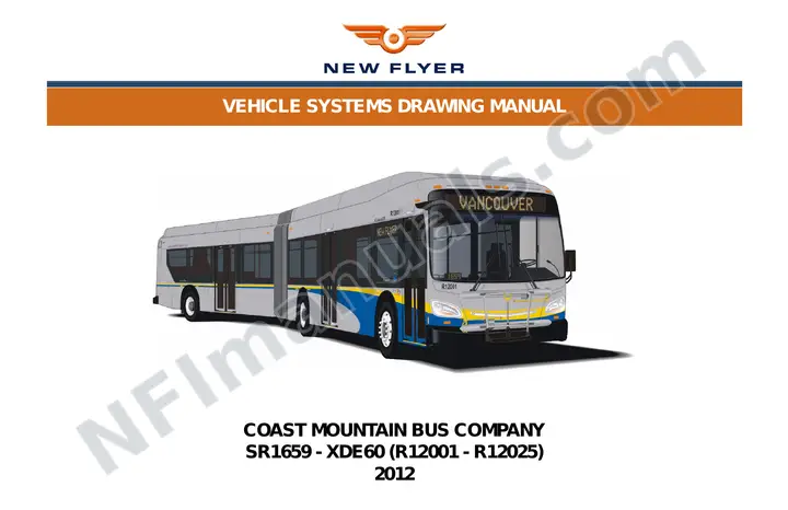 SR1659 Vehicle Systems Drawings, Coast Mountain Bus Company first-page preview