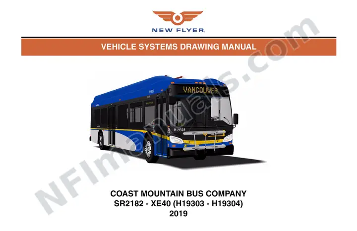 SR2182 Vehicle Systems Drawings, Coast Mountain Bus Company first-page preview