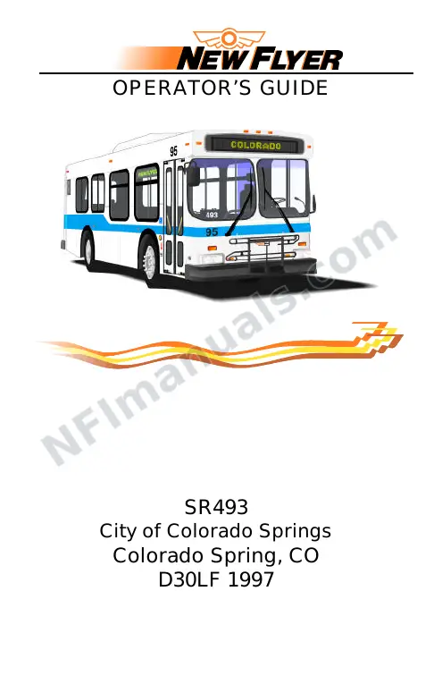 New Flyer D30LF Manual Package - Colorado Springs Transit included manual preview