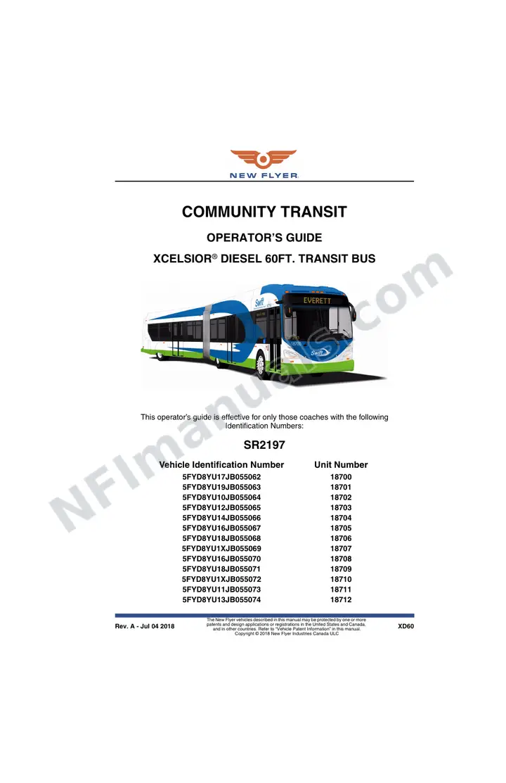 SR2197 Operator's Guide, Community Transit first-page preview