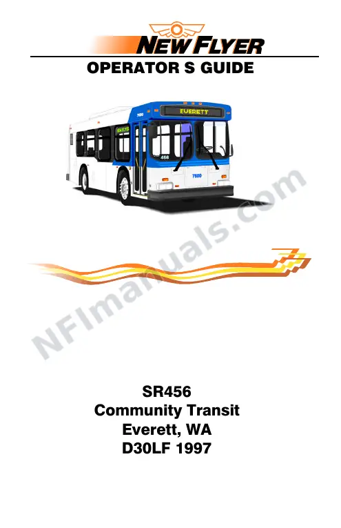 New Flyer D30LF Manual Package - Community Transit included manual preview