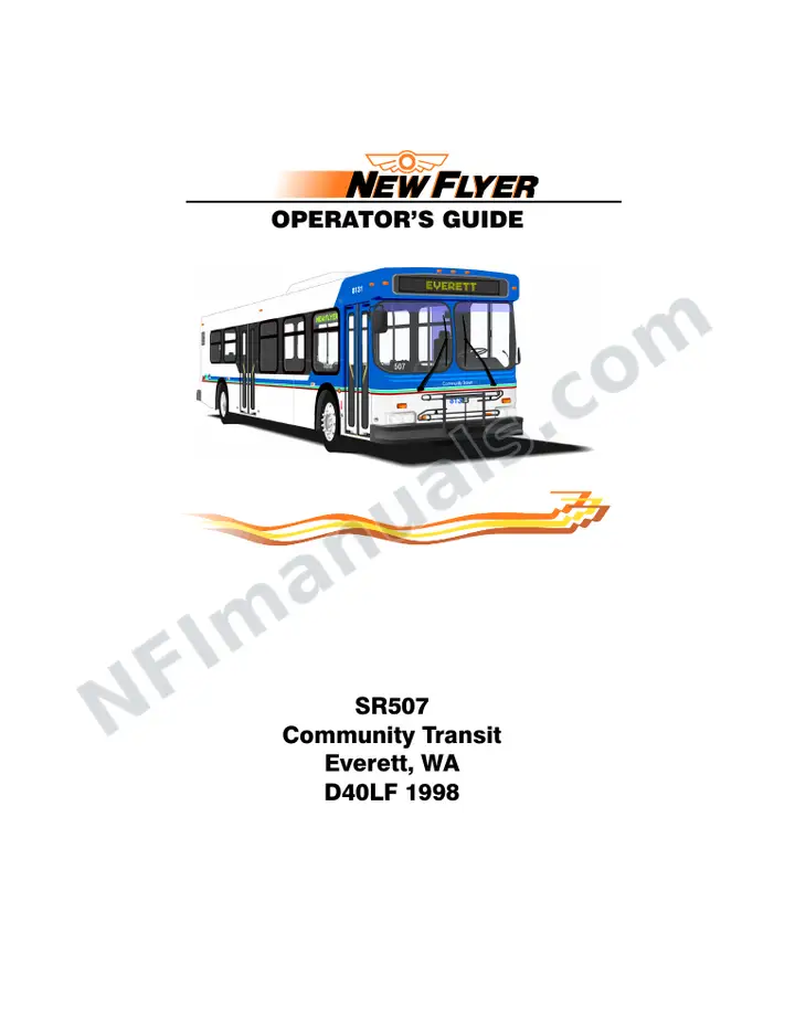 SR507 Operator's Guide, Community Transit (Everett) first-page preview
