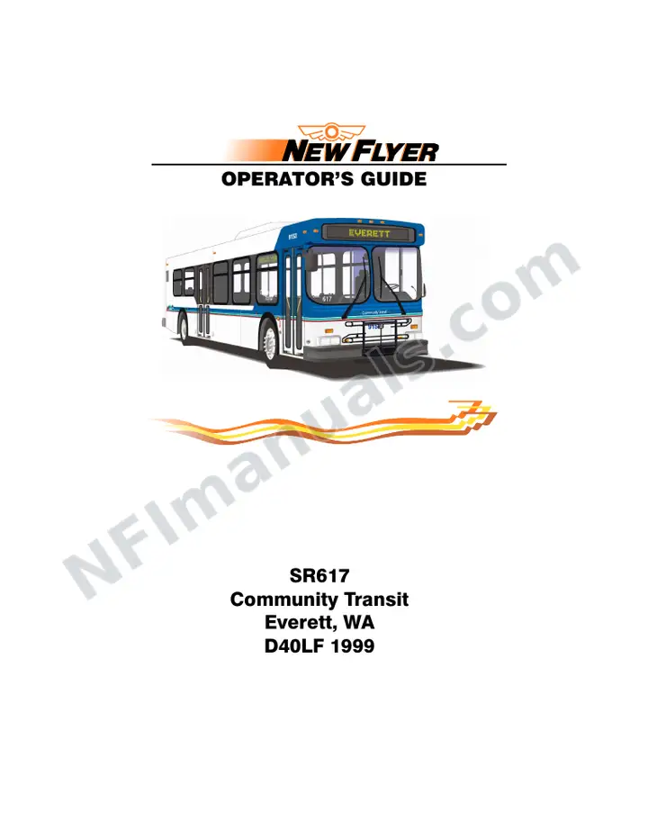 SR617 Operator's Guide, Community Transit (Everett) first-page preview