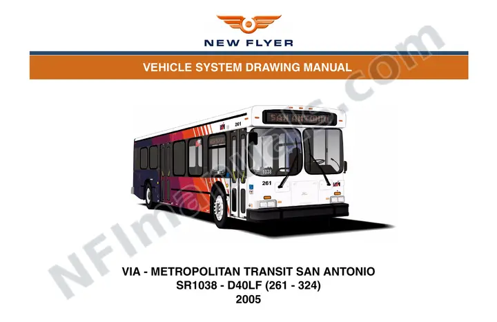 SR1038 Vehicle System Drawings, VIA - Metropolitan Transit San Antonio first-page preview