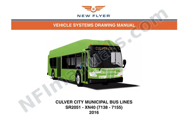 SR2051 Vehicle Systems Drawings, Culver City Municipal Bus Lines first-page preview