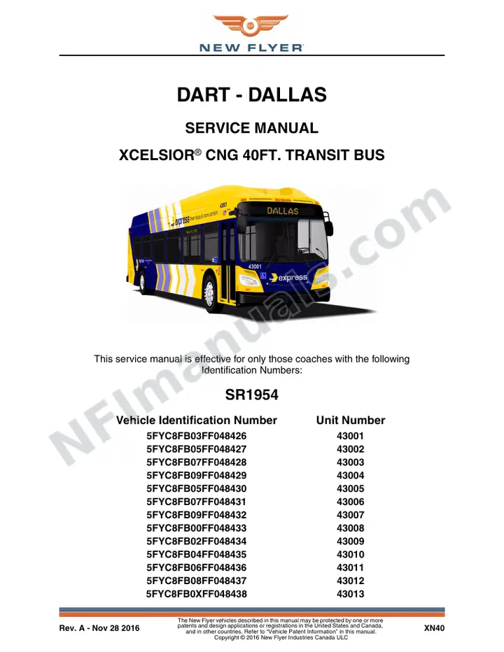 SR1954 Service Manual, DART - Dallas first-page preview