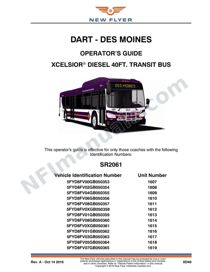SR2061 Operator's Guide, DART - Des Moines first-page preview