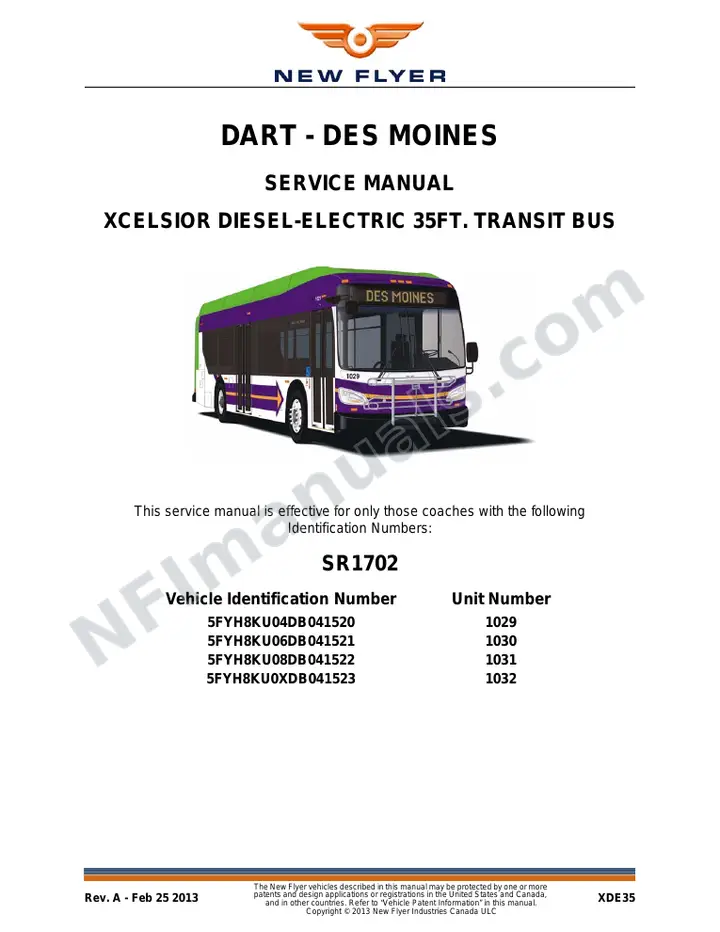 SR1702 Service Manual, DART - Des Moines first-page preview