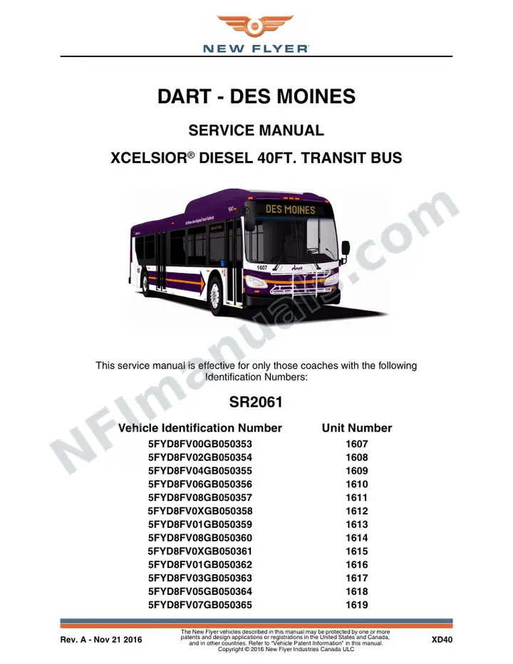 SR2061 Service Manual, DART - Des Moines first-page preview