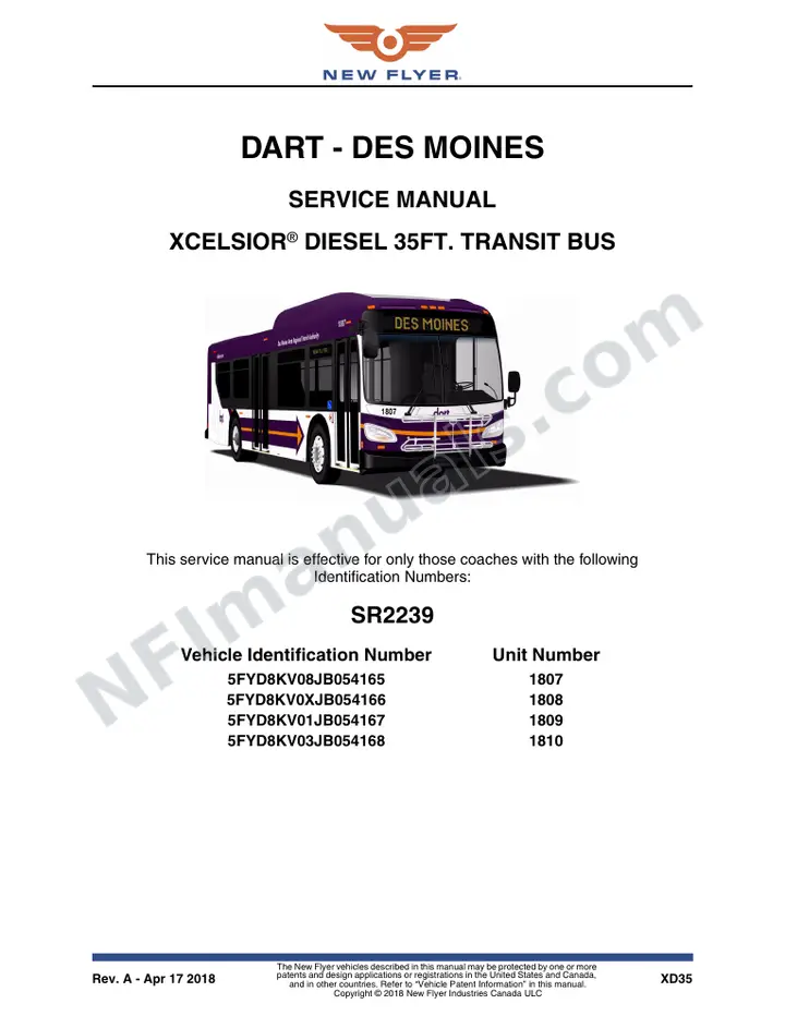 SR2239 Service Manual, DART - Des Moines first-page preview