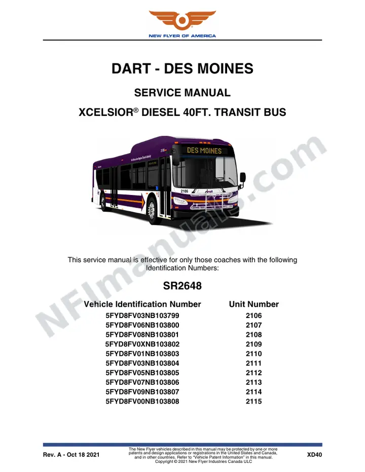 SR2648 Service Manual, DART - Des Moines first-page preview