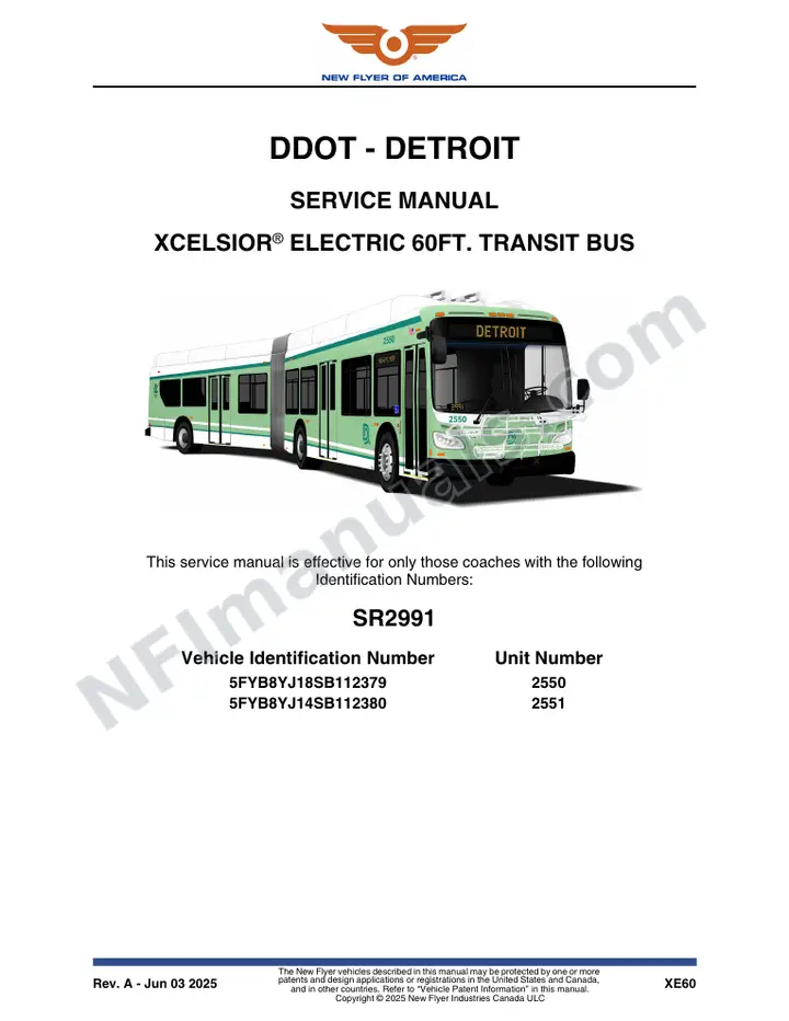 SR2991 Service Manual, DDOT - Detroit first-page preview