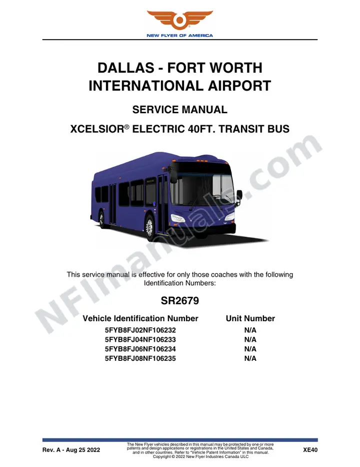 SR2679 Service Manual, Dallas - Fort Worth International Airport first-page preview