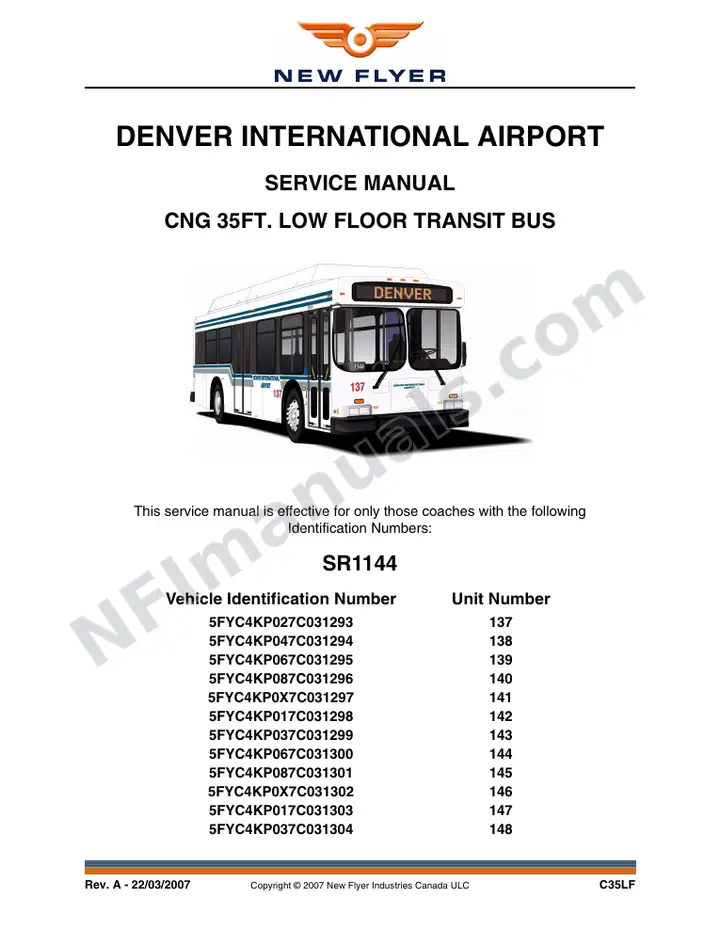 SR1144 Service Manual, Denver International Airport first-page preview