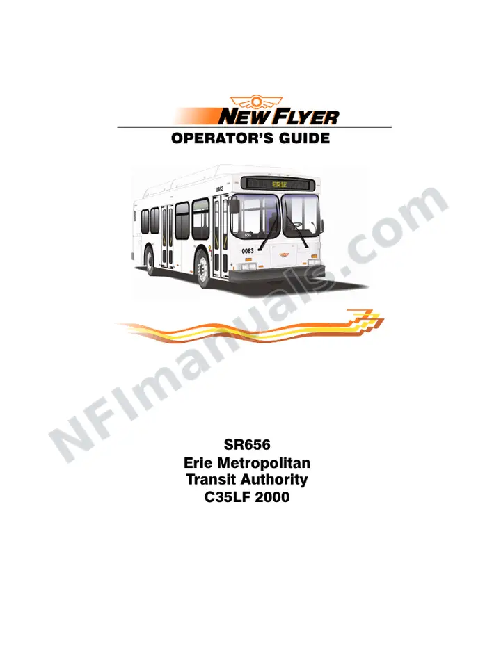 New Flyer C35LF Manual Package - Erie Metropolitan Transit Authority included manual preview