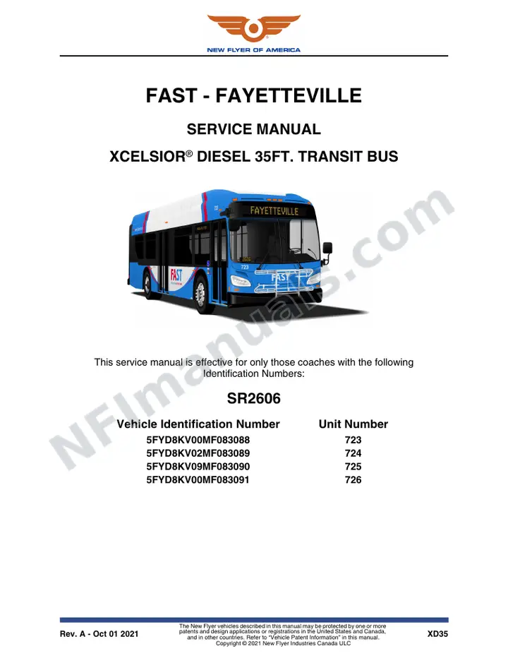 SR2606 Service Manual, FAST - Fayetteville first-page preview