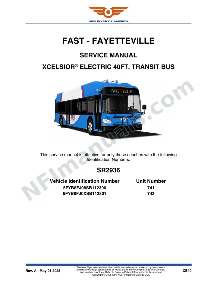 SR2936 Service Manual, FAST - Fayetteville first-page preview