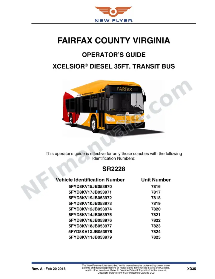 SR2228 Operator's Guide, Fairfax County Virginia first-page preview