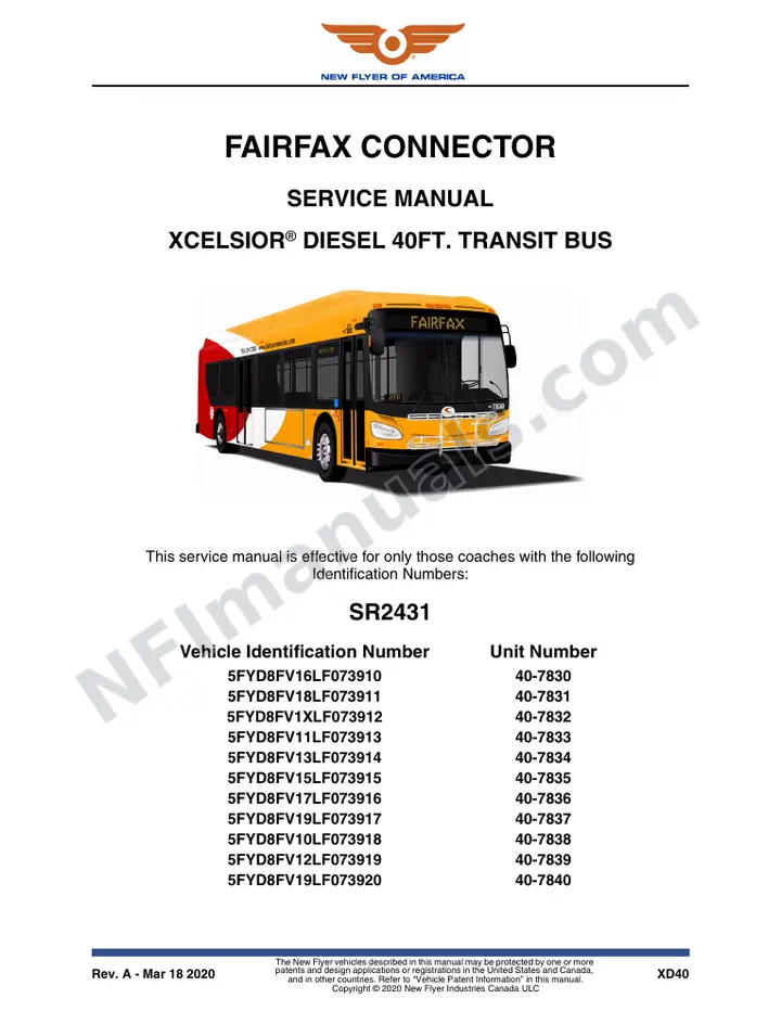 SR2431 Service Manual, Fairfax Connector first-page preview