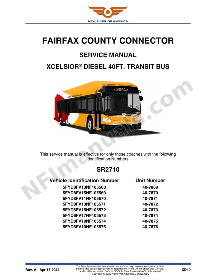 SR2710 Service Manual, Fairfax County Connector first-page preview