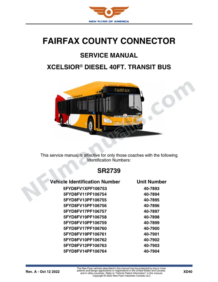 SR2739 Service Manual, Fairfax County Connector first-page preview