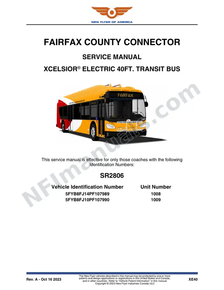 SR2806 Service Manual, Fairfax County Connector first-page preview