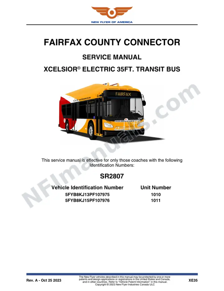 SR2807 Service Manual, Fairfax County Connector first-page preview