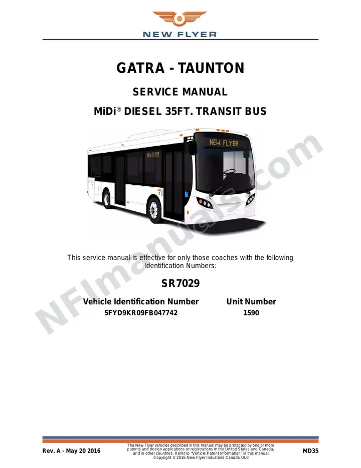 SR7029 Service Manual, GATRA - Taunton first-page preview