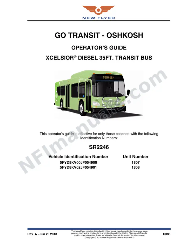 SR2246 Operator's Guide, Go Transit - Oshkosh first-page preview