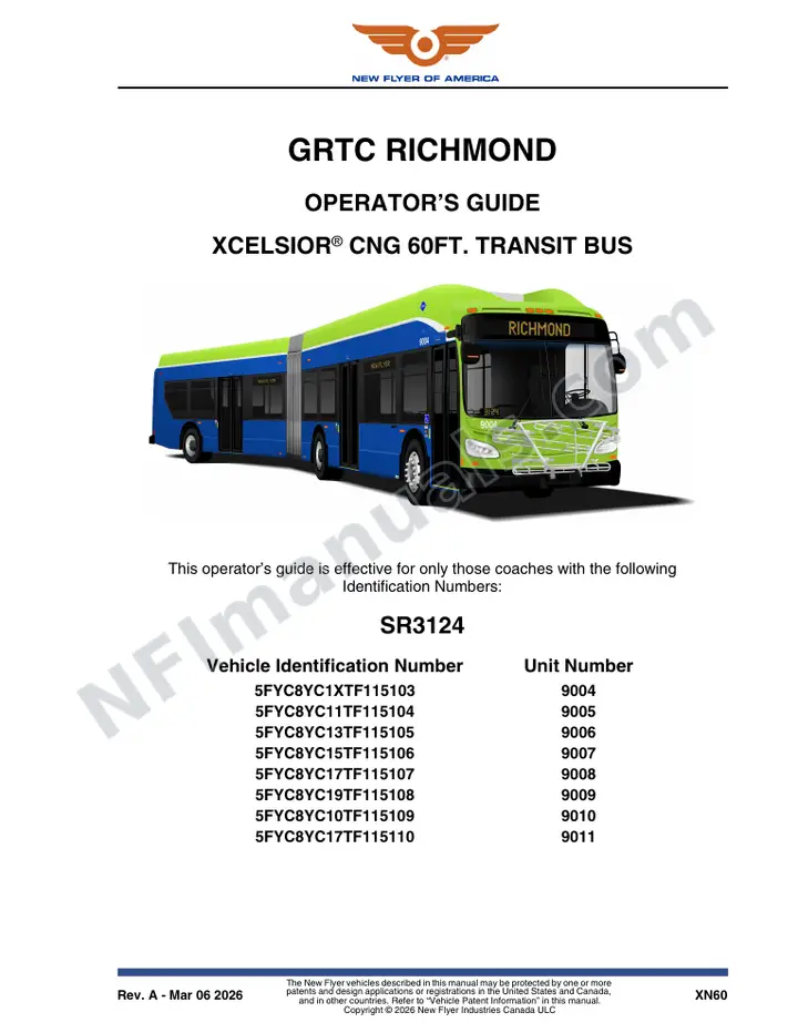 SR3124 Operator's Guide, GRTC Richmond first-page preview
