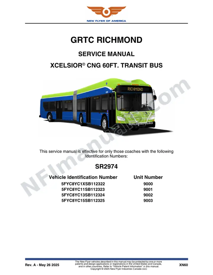 SR2974 Service Manual, GRTC Richmond first-page preview