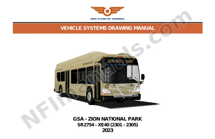 SR2754 Vehicle Systems Drawings, GSA - Zion National Park first-page preview