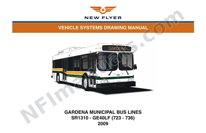 SR1310 Vehicle Systems Drawings, Gardena Municipal Bus Lines first-page preview