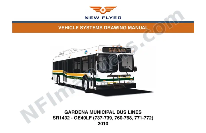 SR1432 Vehicle Systems Drawings, Gardena Municipal Bus Lines first-page preview