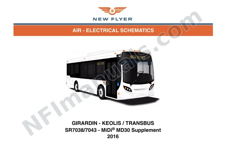 SR7038/7043 MD30 Electrical Schematics Supplement, Girardin - Keolis/Transbus first-page preview