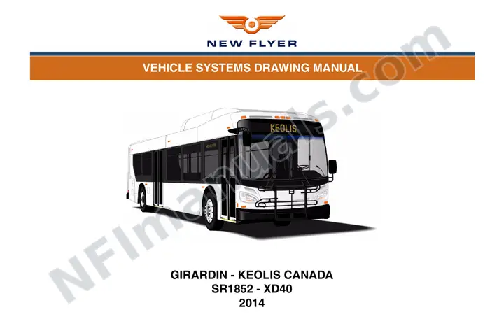 SR1852 Vehicle Systems Drawings, Girardin - Keolis Canada first-page preview