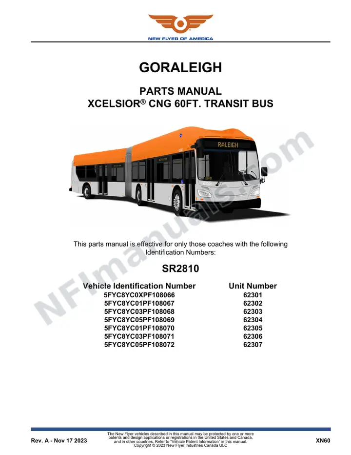 SR2810 Parts Manual, GoRaleigh first-page preview