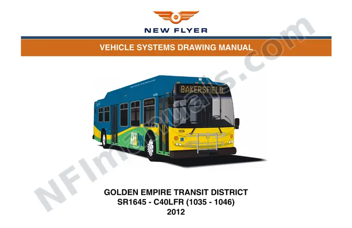 SR1645 Vehicle Systems Drawings, Golden Empire Transit District first-page preview