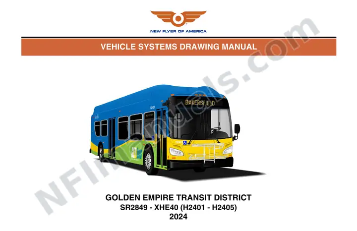 SR2849 Vehicle Systems Drawings, Golden Empire Transit District first-page preview